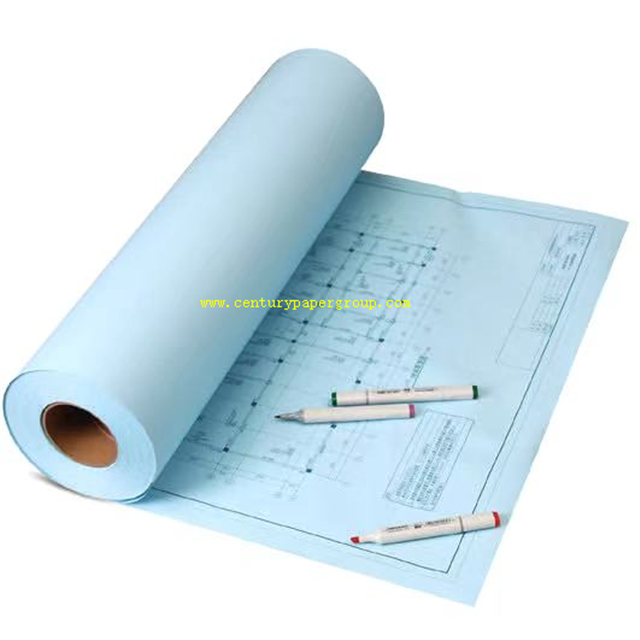 A1 A0 White Bond 80g CAD Plotter Rollo de papel 50m 100m 150m