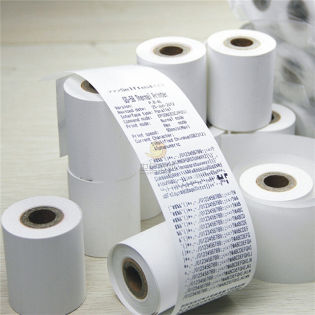 Papel térmico ecológico de 57 mm x 40 mm para máquina de fax