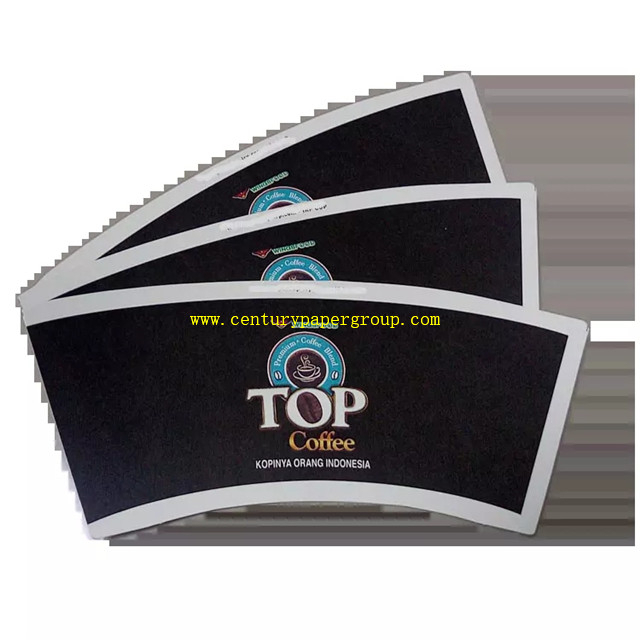 Rollo de papel recubierto de Pe Cupstock Rollo de papel de cartón Jumbo para la fabricación de vasos de papel 