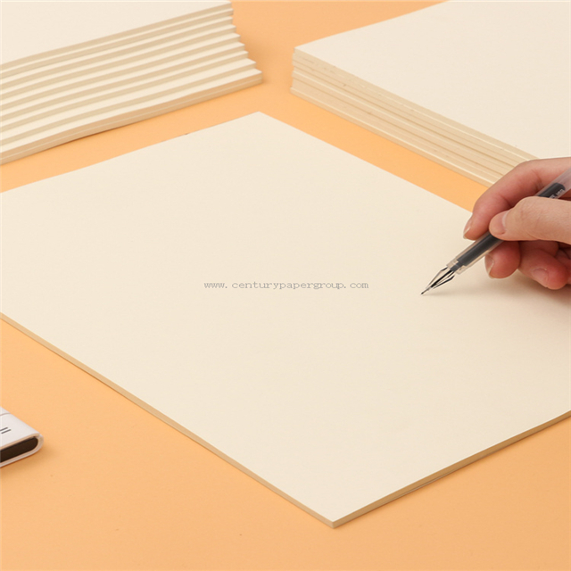 Sin estucar/Bond/Papel offset blanco crema sin madera - Color crema/marfil