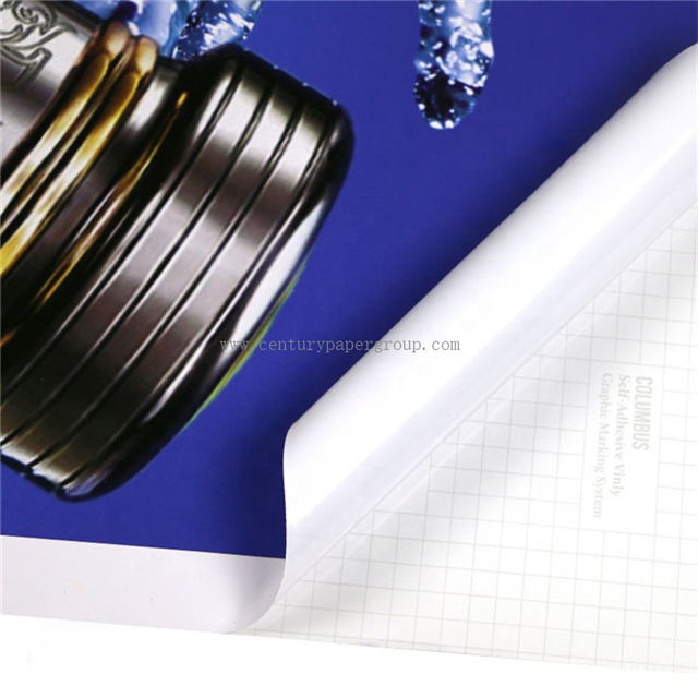 Pegamento semiremovible transparente Tinta de pigmento Vinilo imprimible Pegatina de cuerpo completo Vinilo autoadhesivo 80120 Brillante