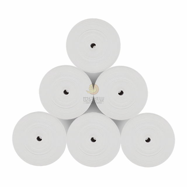 Papel térmico ecológico de 57 mm x 40 mm para impresora