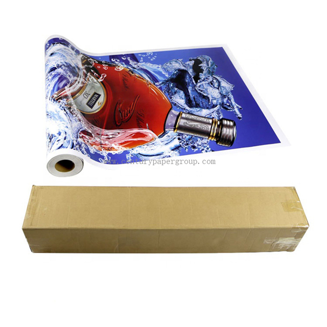 100 120 Negro brillante Semi-Removible Pegamento Autoadhesivo Vinilo Decoración del coche Pegatina Vinilo Imprimible Rollo de vinilo