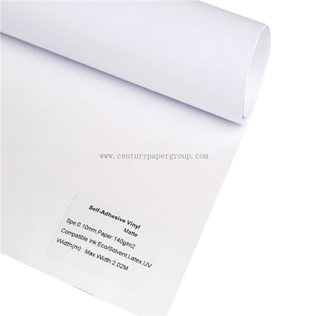 Pegatinas de vinilo de pegamento permanente al por mayor imprimibles ecológicas, envoltura adhesiva personalizada, vinilo autoadhesivo para póster