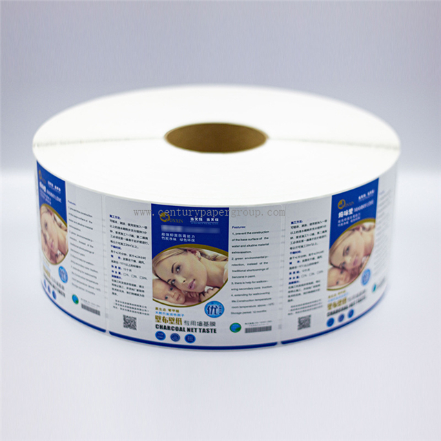 Precio de fábrica que imprime hojas y rollos de papel adhesivo autoadhesivo semibrillante