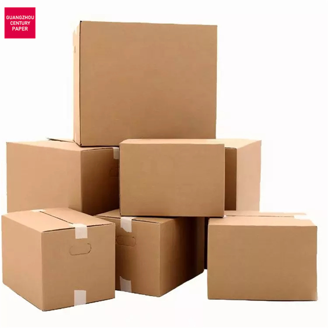 Cartón corrugado de papel kraft duradero de alta calidad para embalaje caja de envío de correo personalizado al por mayor