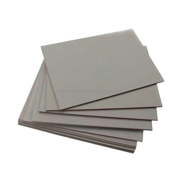 Tablero gris laminado dúplex de aglomerado gris de 0,3 a 3,5 mm de 250 g/m² a 2500 g/m²